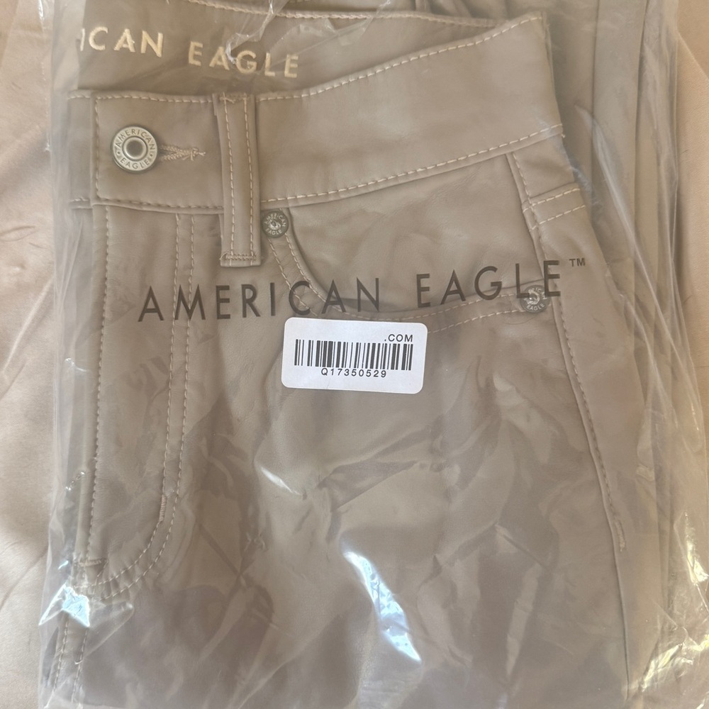 American Eagle Vegan Leather Super High Waisted Pant